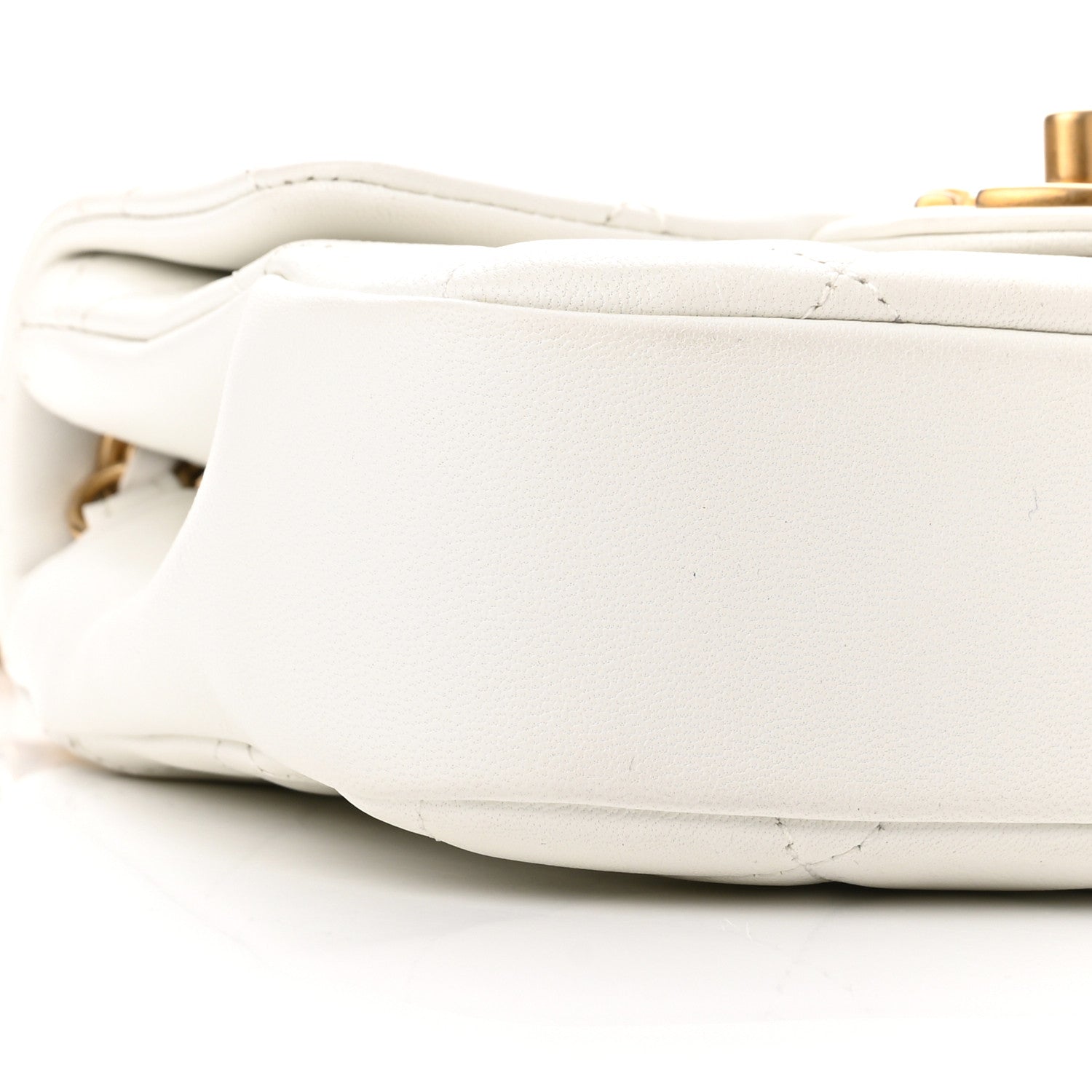 Chanel Lambskin Quilted Small In The Loop Handle Flap Bag White 10 of 11