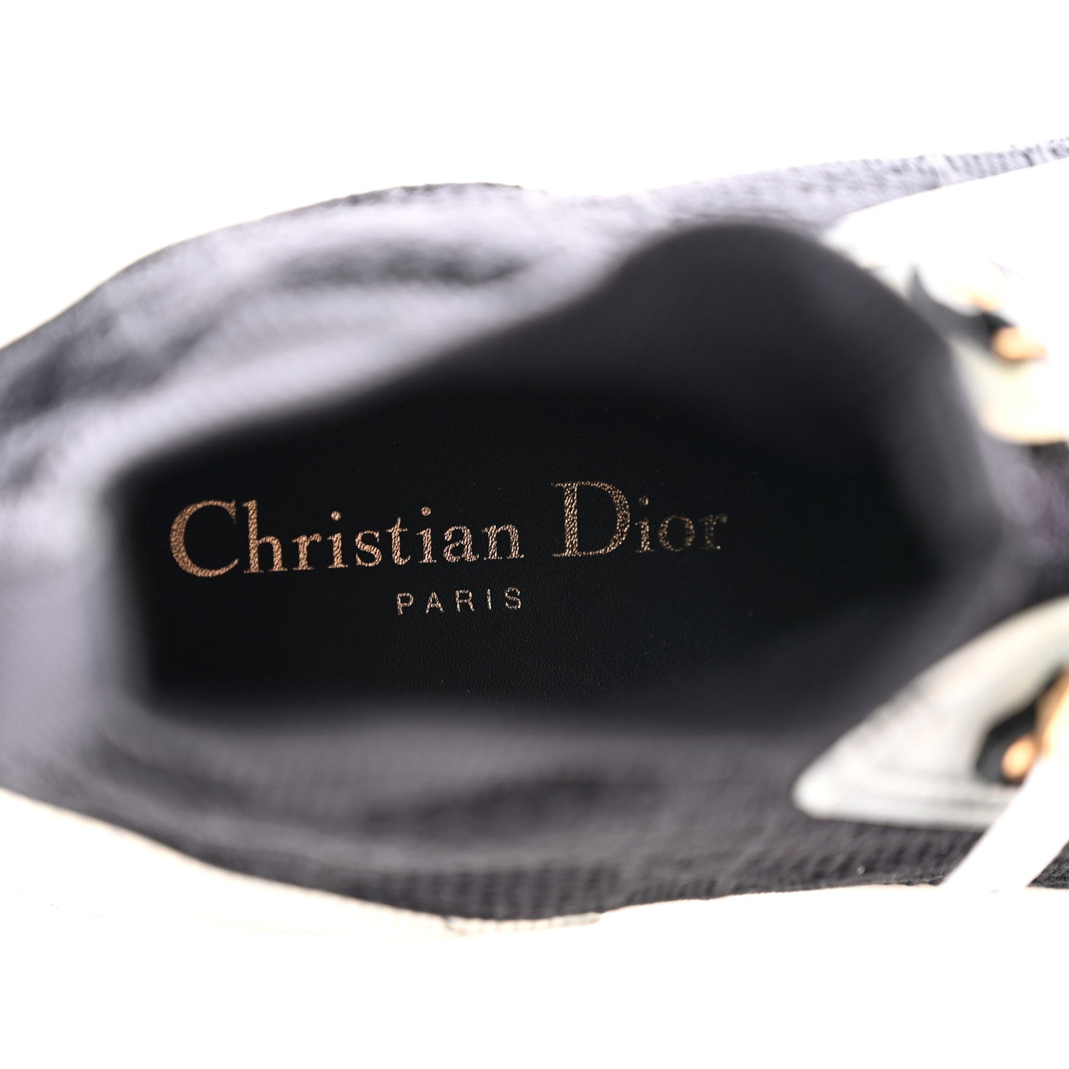 Christian Dior Technical Knit Calfskin Cannage Womens Walk'N'Dior High Top Sneakers 41 Black 6 of 12