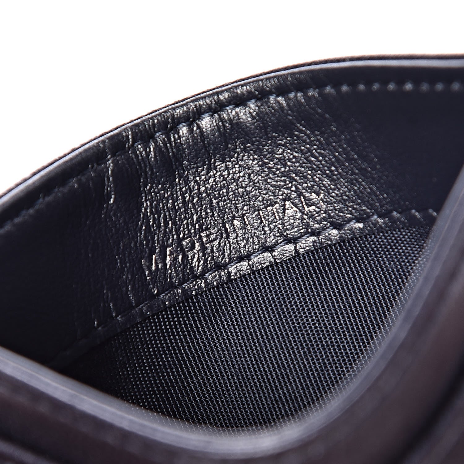 Chanel Goatskin Camellia Embossed Card Holder Dark Blue 7 of 9
