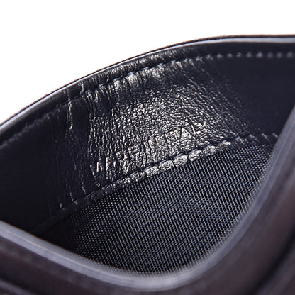 Chanel Goatskin Camellia Embossed Card Holder Dark Blue 7 of 9