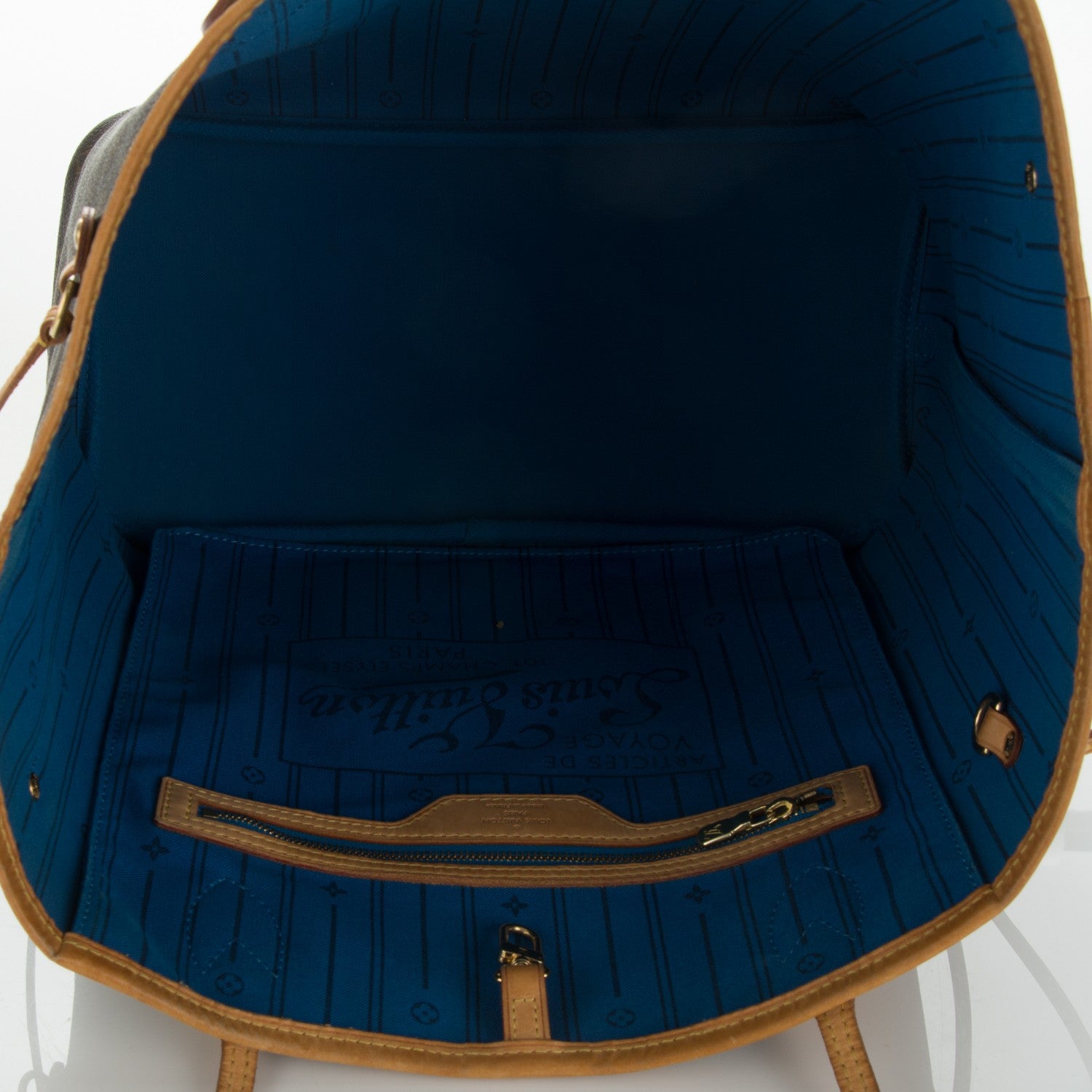 Louis Vuitton Monogram My LV Heritage Neverfull MM Blue de France Gris 5 of 7