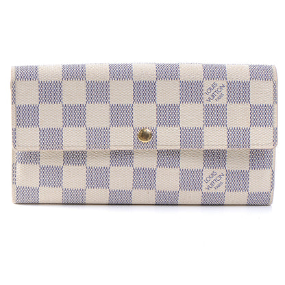 Louis Vuitton Damier Azur Sarah Wallet 1 of 7