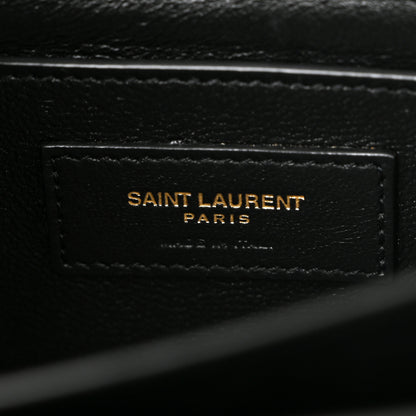 Saint Laurent Calfskin Medium Monogram Sunset Black 6 of 10