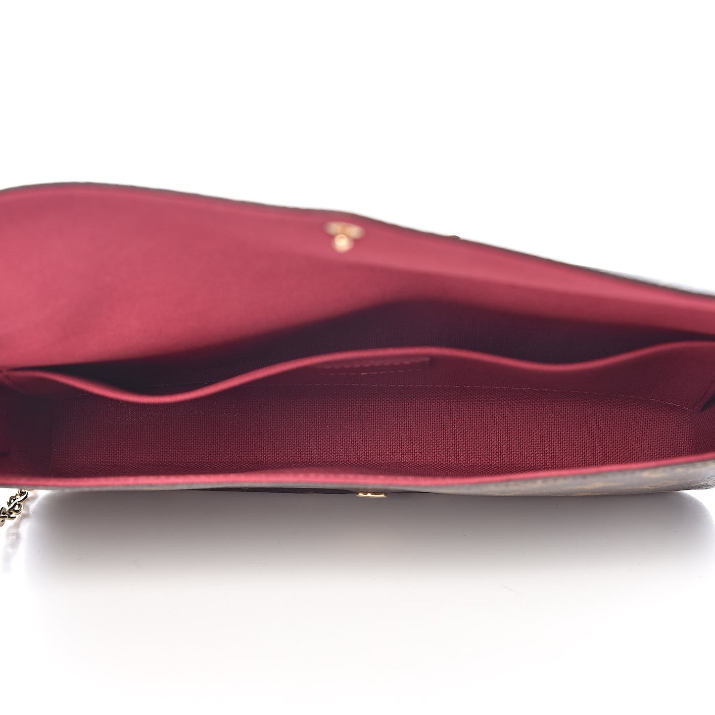 Monogram Pochette Felicie Chain Wallet Fuchsia