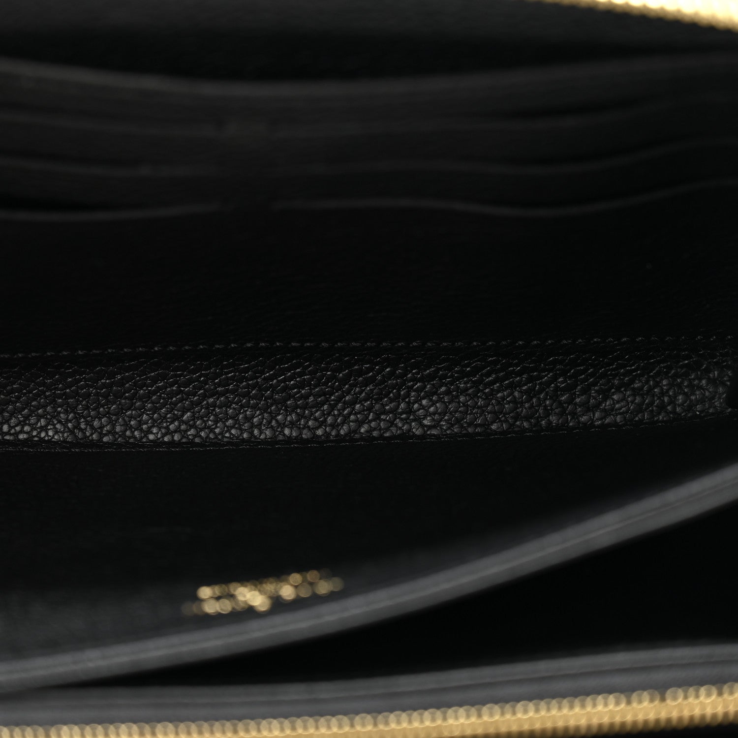 Louis Vuitton Empreinte Monogram Giant Zippy Wallet Black Beige 5 of 9