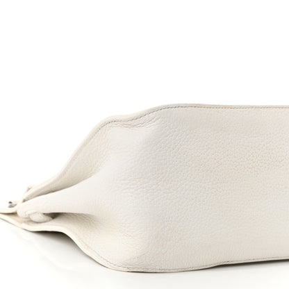 Hermes Taurillon Clemence Jypsiere 28 White 9 of 15