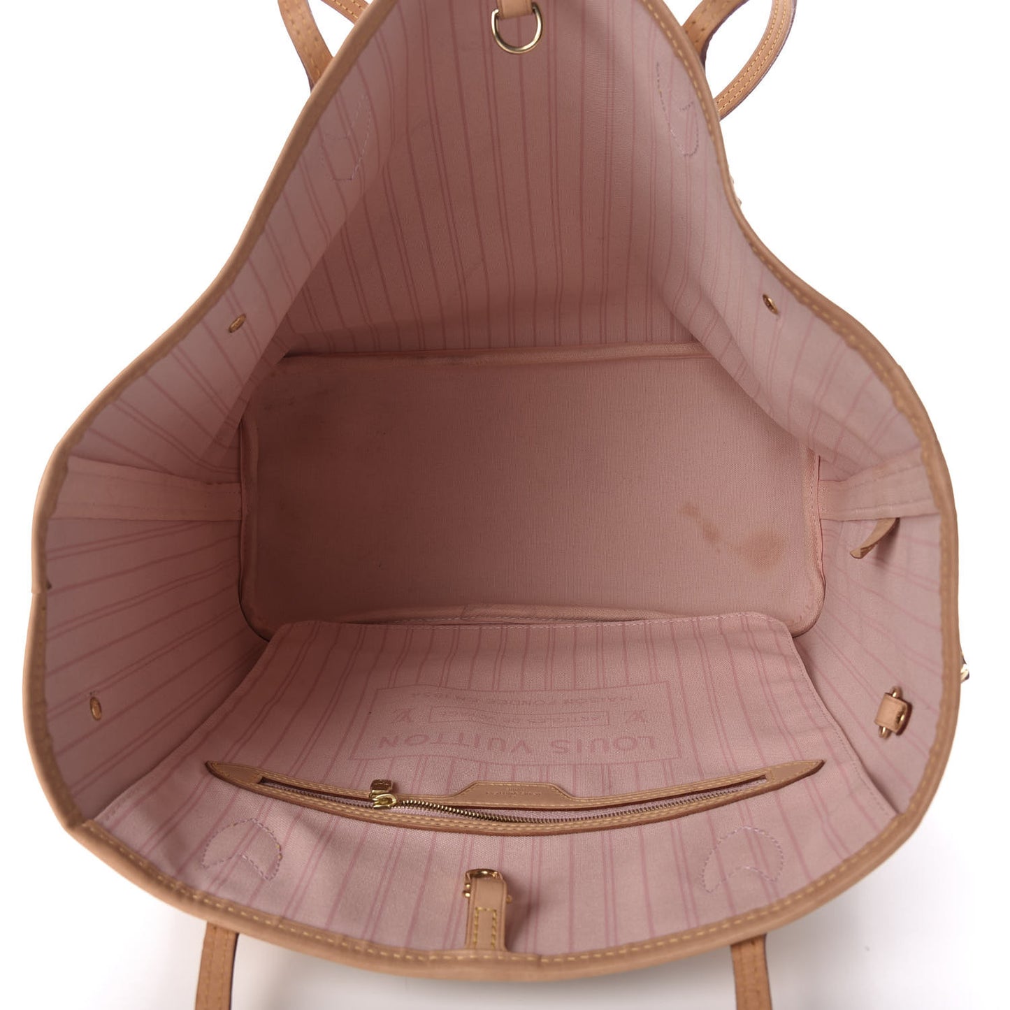 Damier Azur Neo Neverfull MM Rose Ballerine