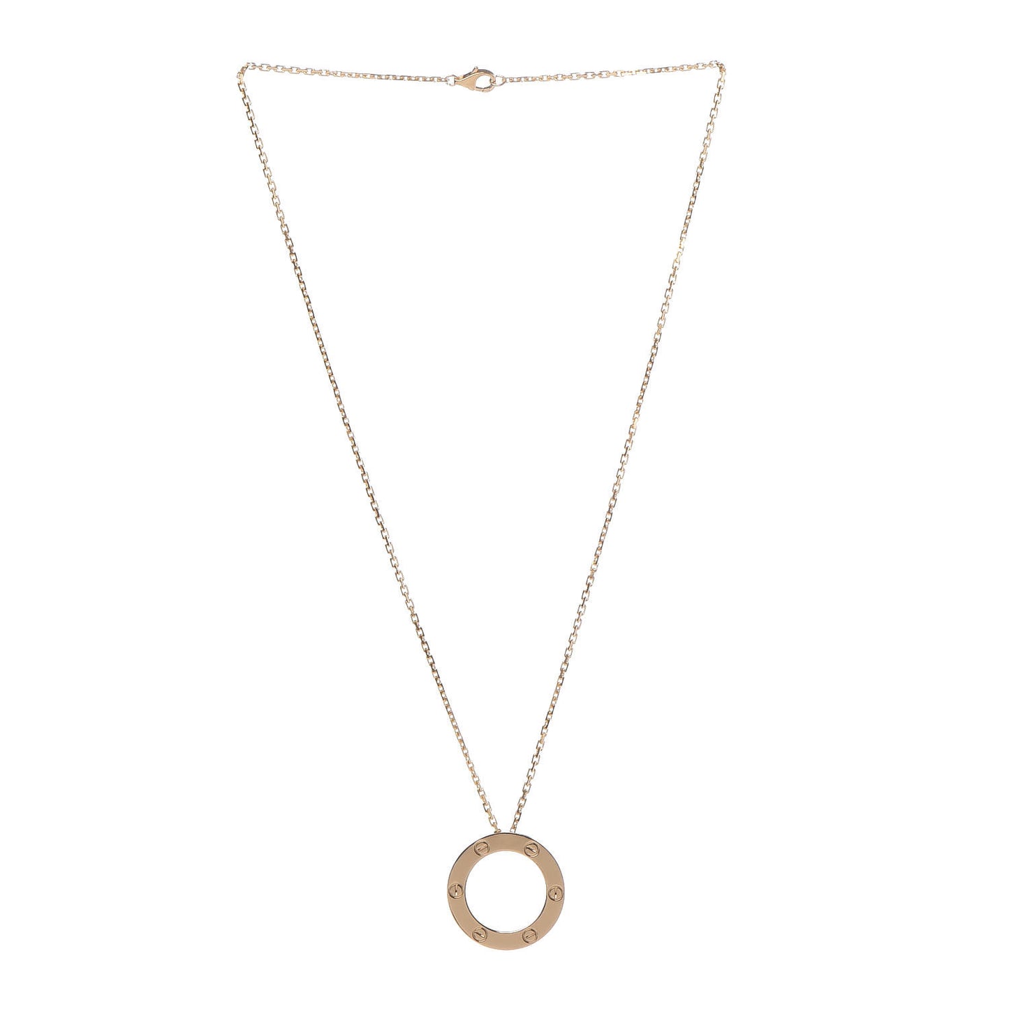 18K Yellow Gold LOVE Pendant Necklace
