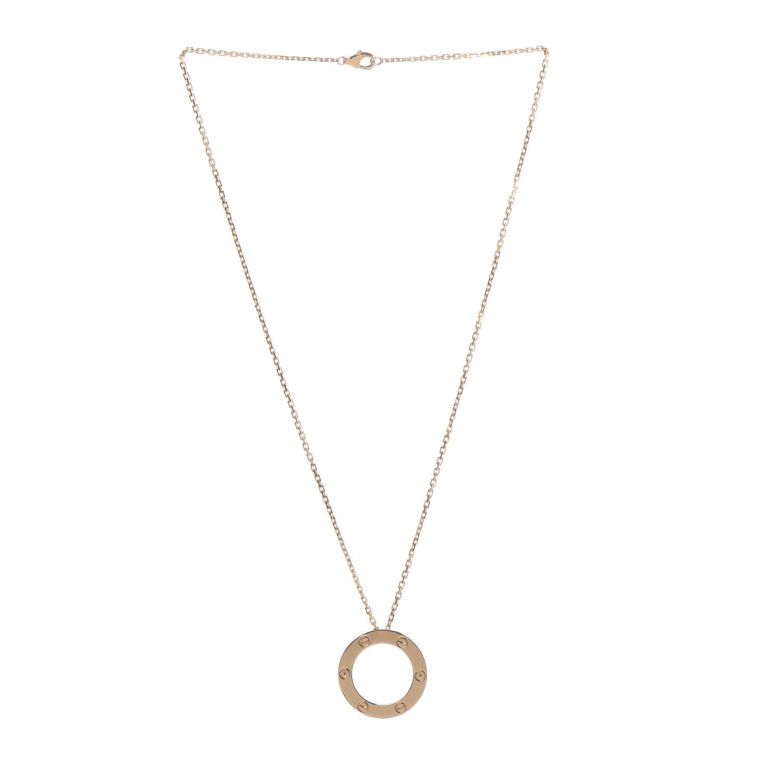 Cartier 18K Yellow Gold LOVE Pendant Necklace 3 of 5