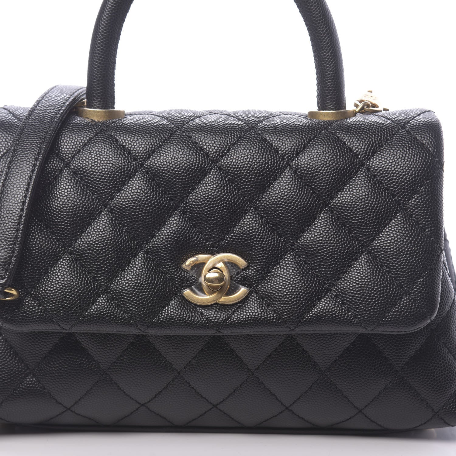 Chanel Caviar Quilted Mini Coco Handle Flap Black 10 of 11