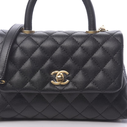 Chanel Caviar Quilted Mini Coco Handle Flap Black 10 of 11