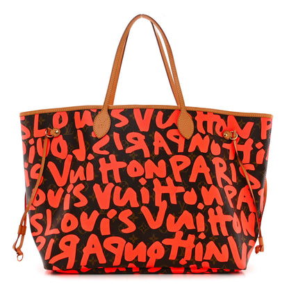 Louis Vuitton Monogram Graffiti Neverfull GM Orange 1 of 11