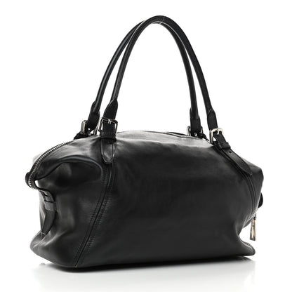 Prada Soft Calf Large Shoulder Bag Black 2 of 5