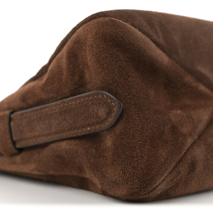 Prada Scamosciato Suede Medium Aimee Shoulder Bag Cacao 8 of 9