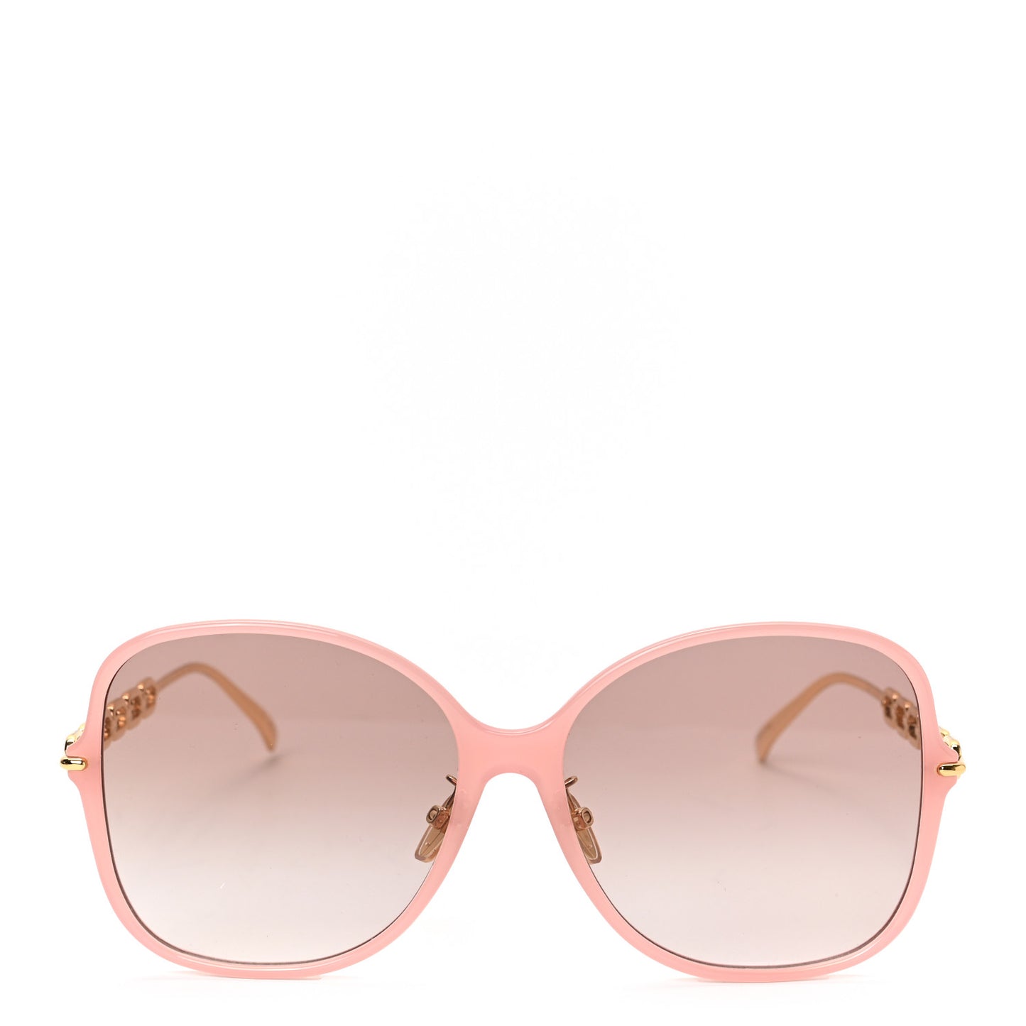 Metal My LV Chain Two Square Sunglasses Z1940U Pink