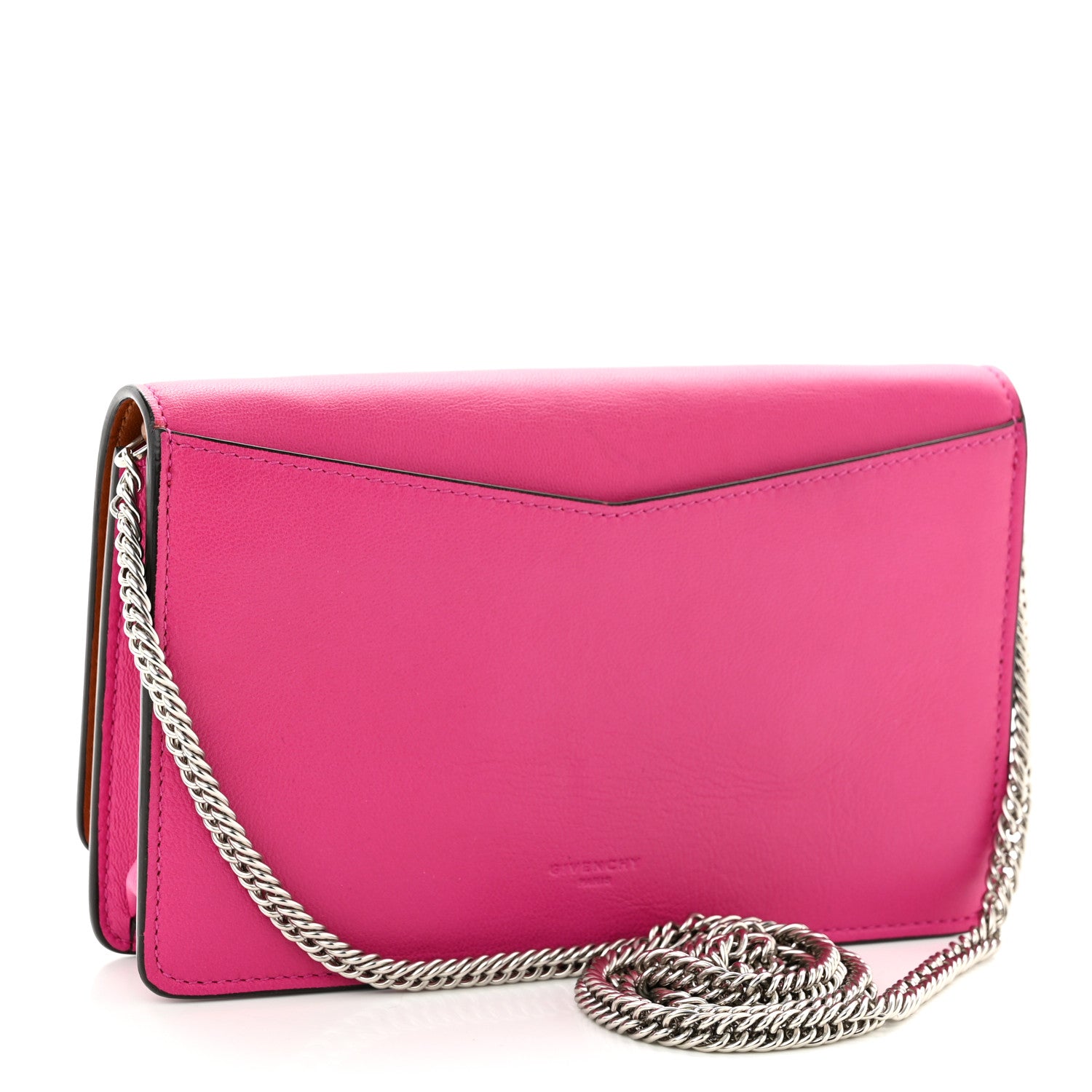 Givenchy Lambskin Emblem Chain Wallet Cyclamen 3 of 10