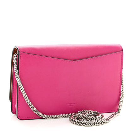 Givenchy Lambskin Emblem Chain Wallet Cyclamen 3 of 10