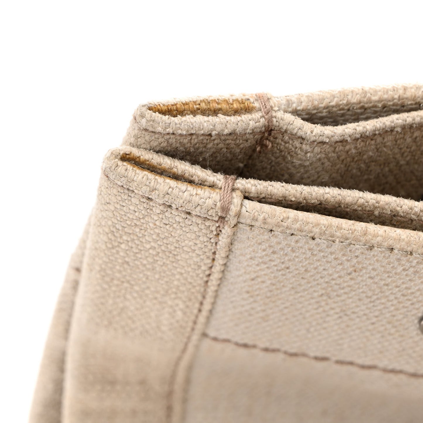 Linen Calfskin Rive Gauche Tote Optic White
