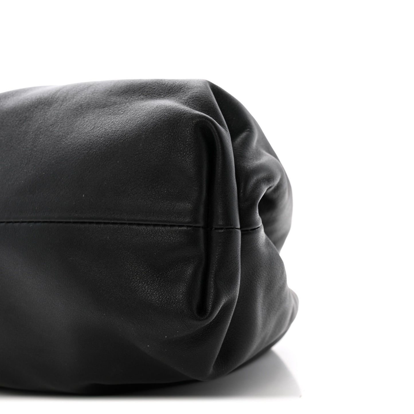 Smooth Butter Calf The Pouch Oversized Clutch Black