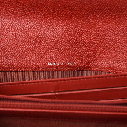 Chanel Caviar Quilted Boy Flap Wallet Red 7 of 18