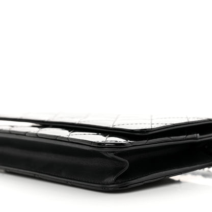 Chanel Patent Quilted Wallet On Chain WOC Black 11 of 14
