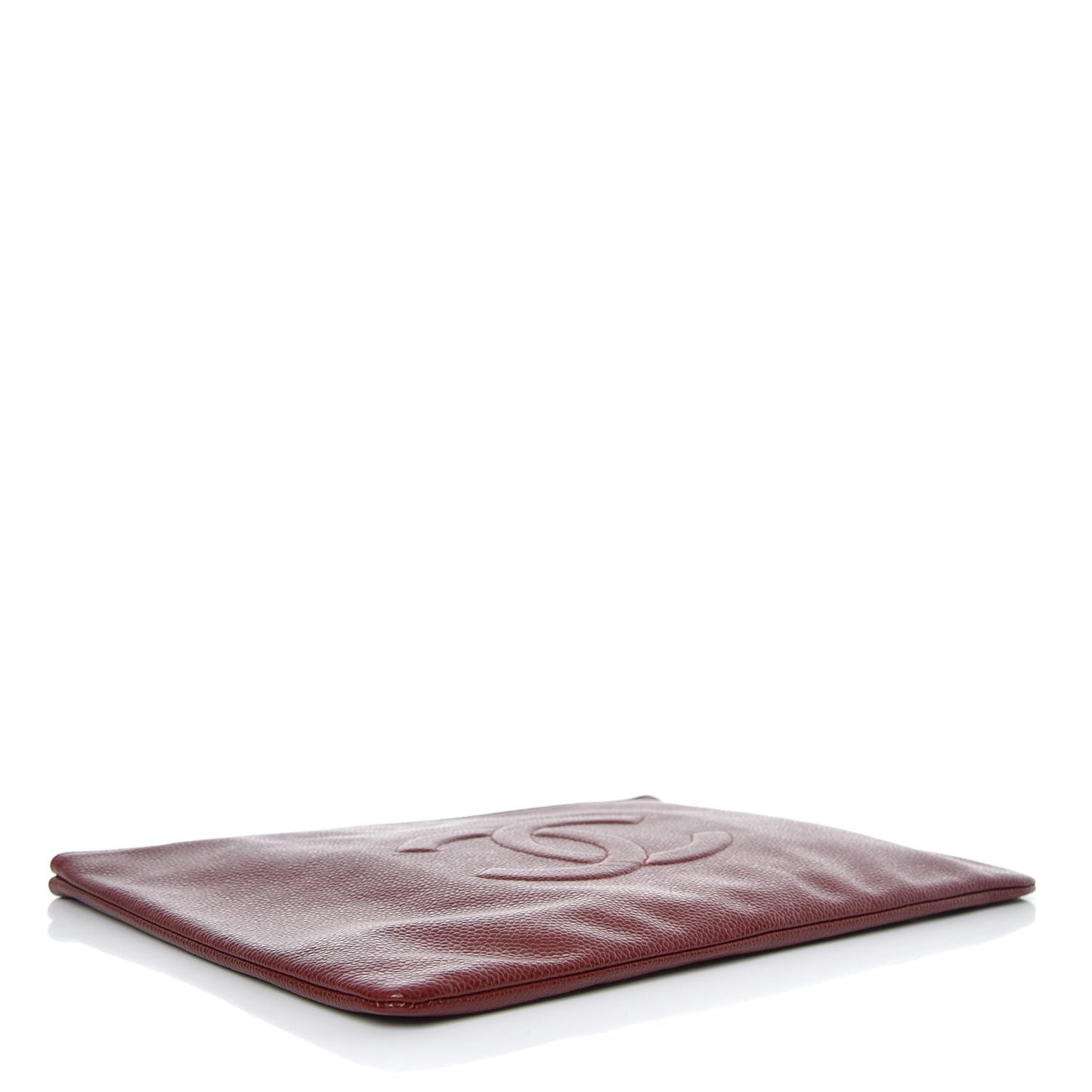 Caviar CC Flat Cosmetic Pouch Dark Red
