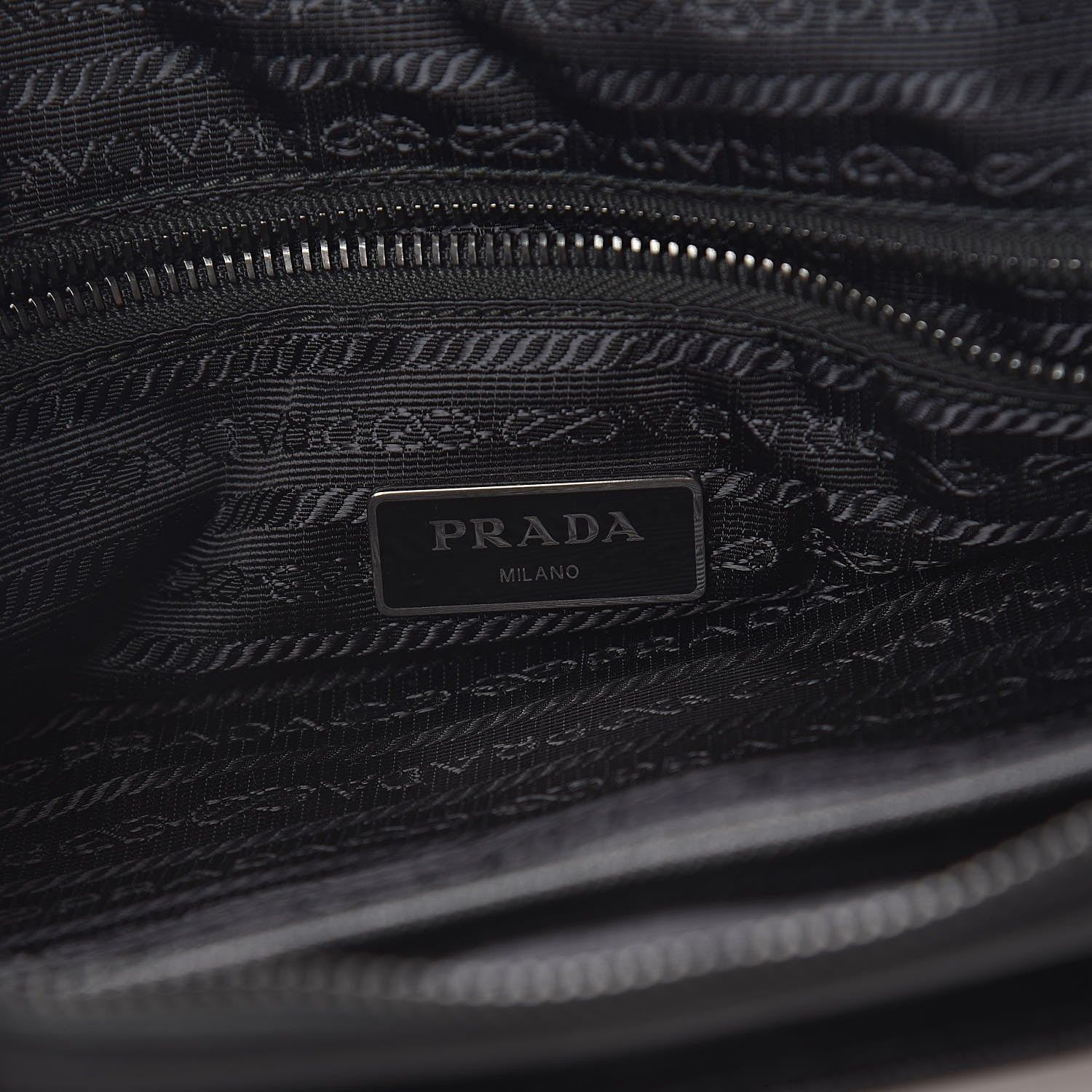 Prada Nylon Tessuto Saffiano Robot Tote Bag Black Petal 6 of 11
