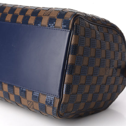 Louis Vuitton Damier Paillettes Speedy 30 Blue 7 of 10