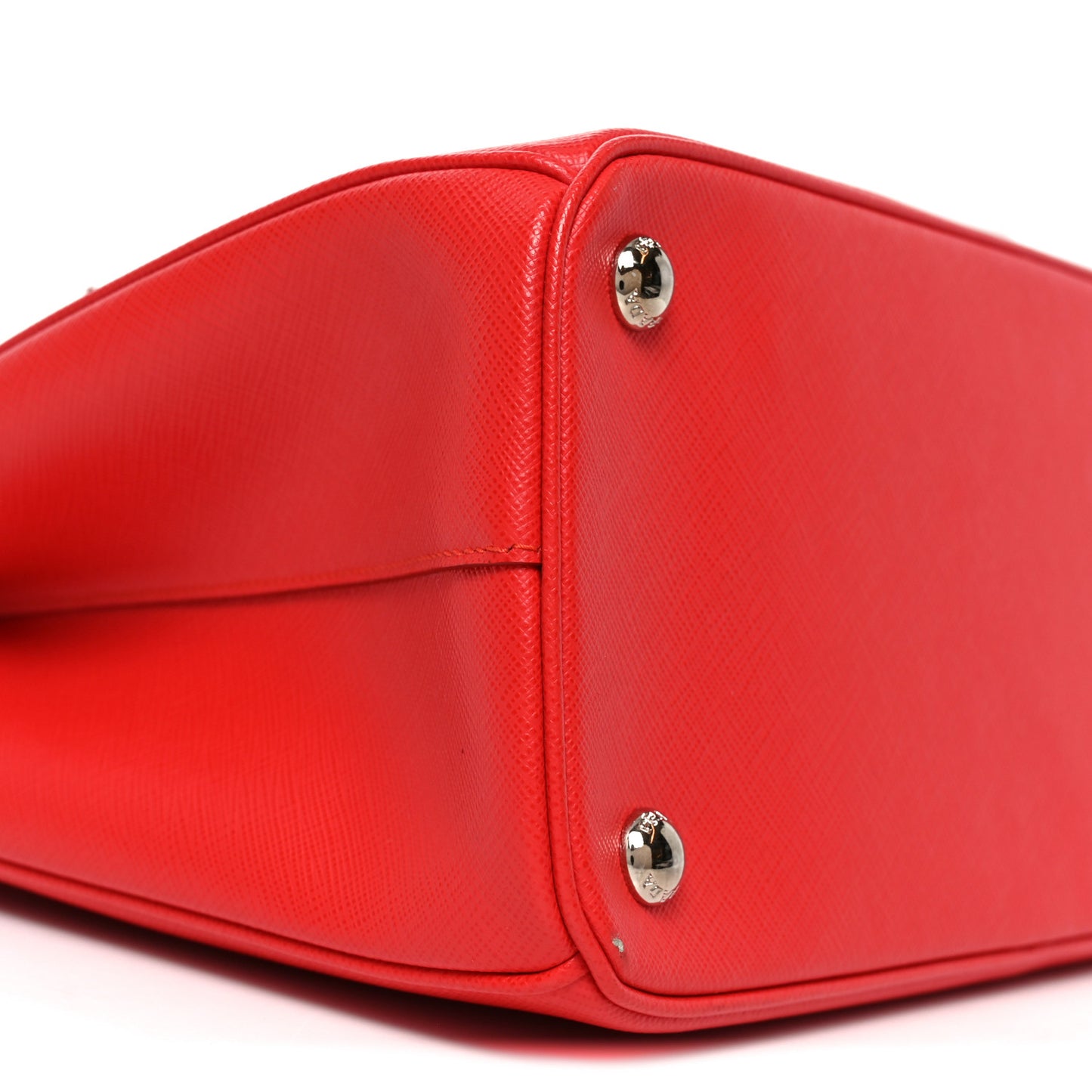 Saffiano Lux Small Galleria Double Zip Tote Red
