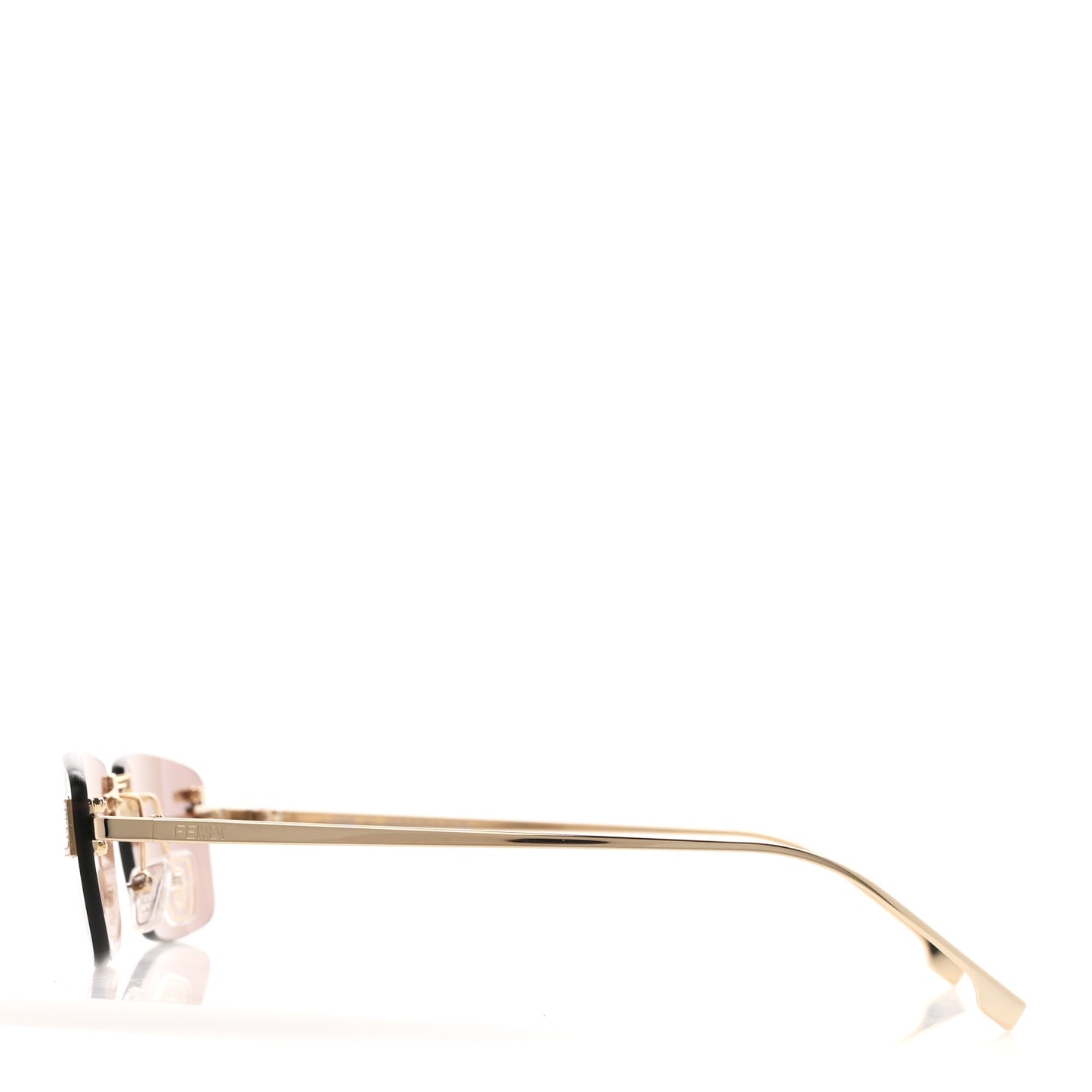 Metal Fendi First Sunglasses FE4172US  Gold Brown