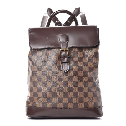 Louis Vuitton Damier Ebene Soho Backpack 1 of 17