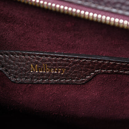 Mulberry Grain Vegetable Tanned Calfskin Small Zipped Bayswater Oxblood 5 of 15