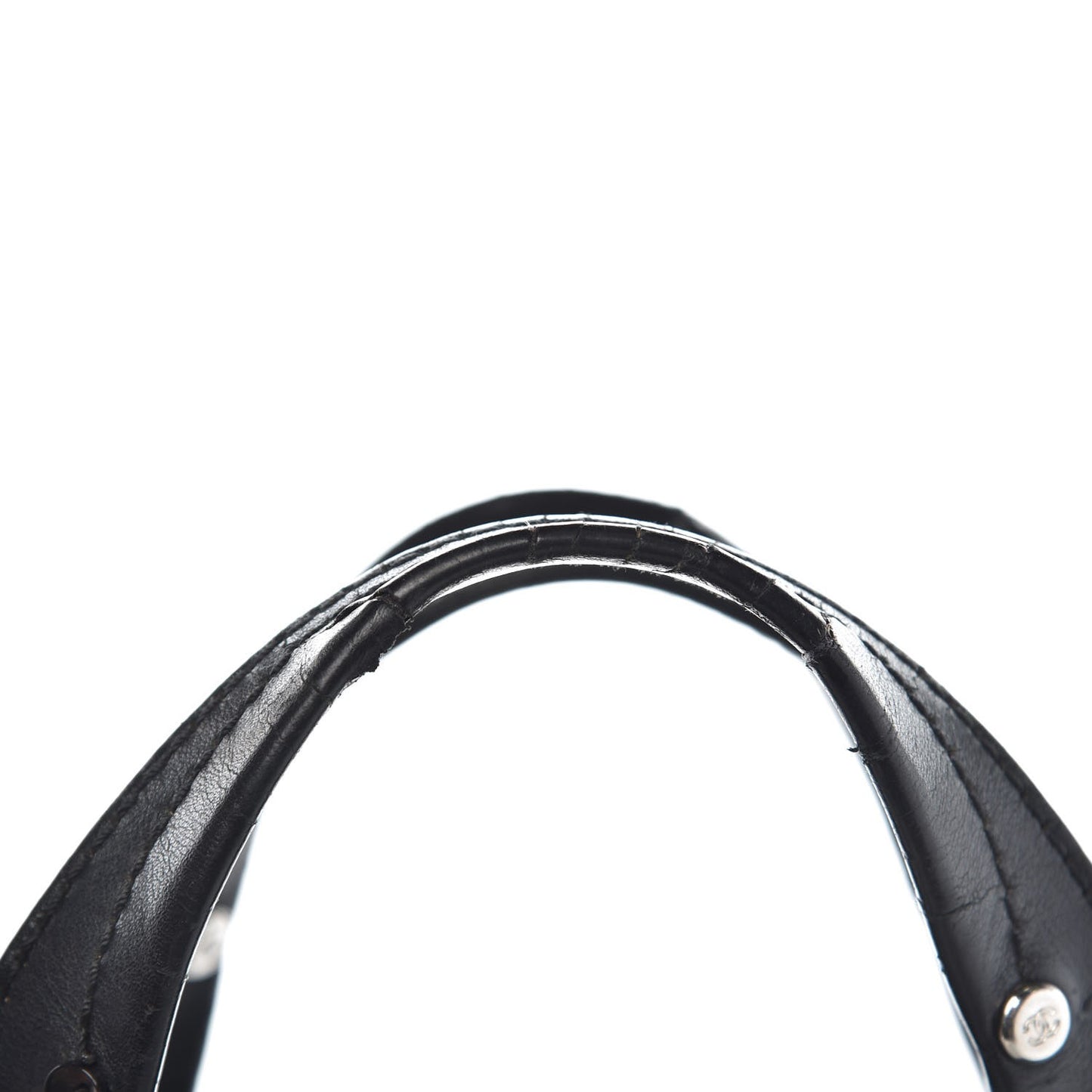 Calfskin Chevron CC All Day Long Boston Black