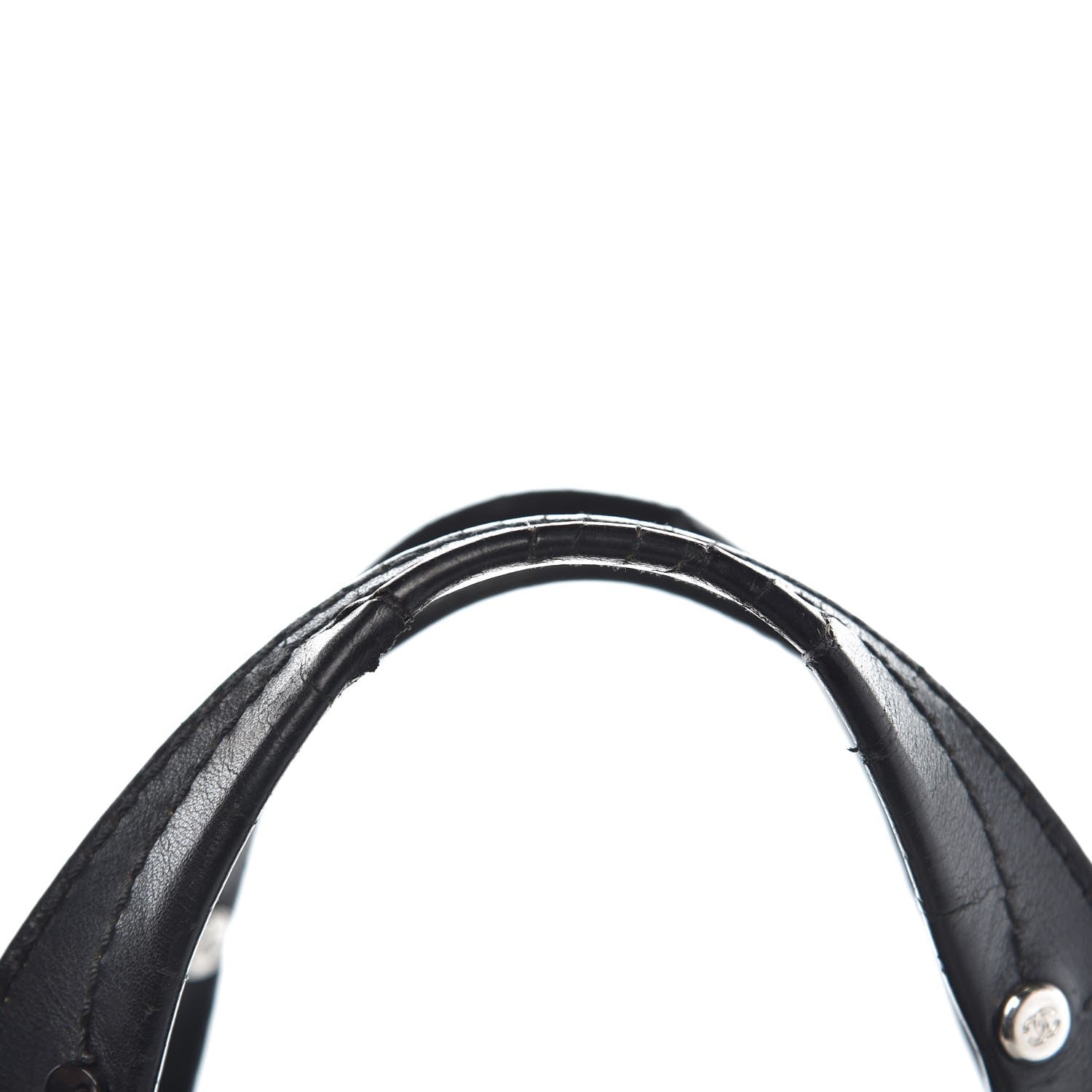 Chanel Calfskin Chevron CC All Day Long Boston Black 13 of 14