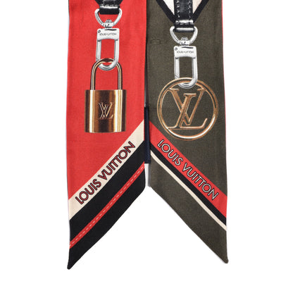 Louis Vuitton Silk Tromp L'œil BB Bandeau Brown 2 of 4