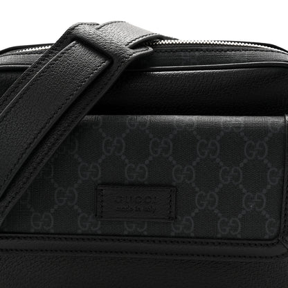 Gucci GG Supreme Monogram Small Crossbody Bag Black 8 of 10
