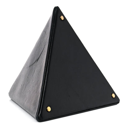 Saint Laurent Lambskin Pyramid Clutch Black 5 of 21