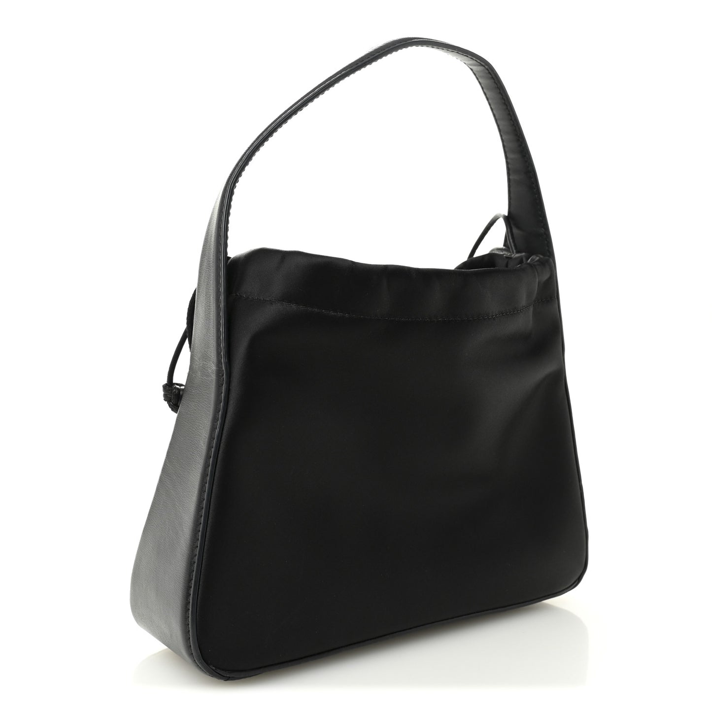 Lambskin Nylon Small Ryan Bag Black