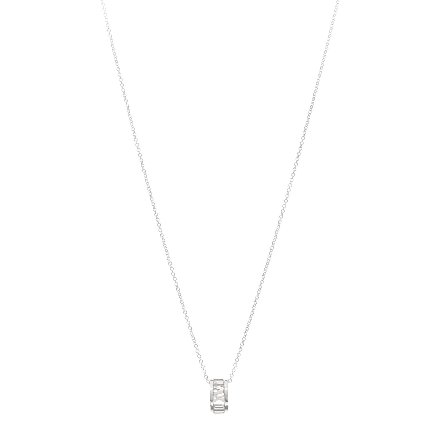 Sterling Silver Atlas Open Pendant Necklace