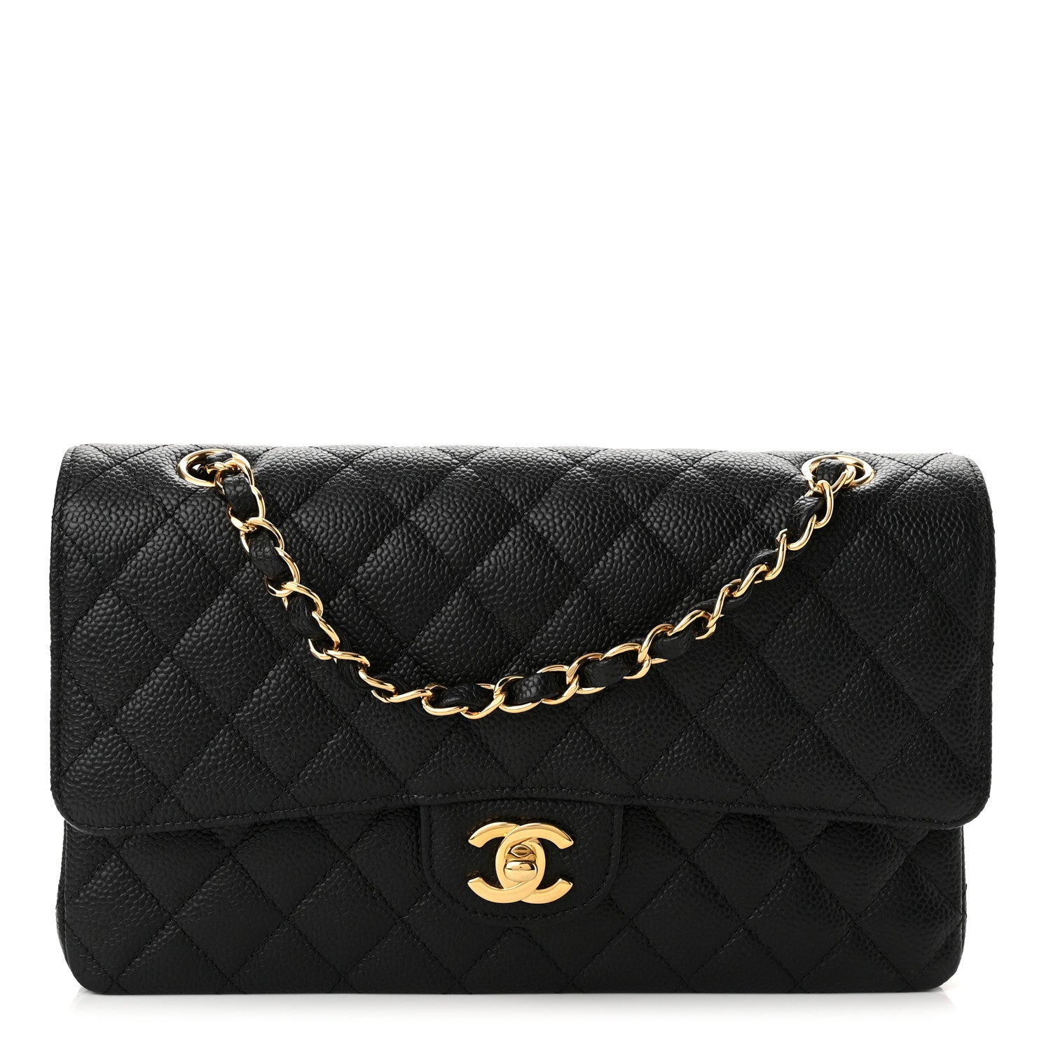 Chanel Caviar Quilted Medium Double Flap Black 1 of 10