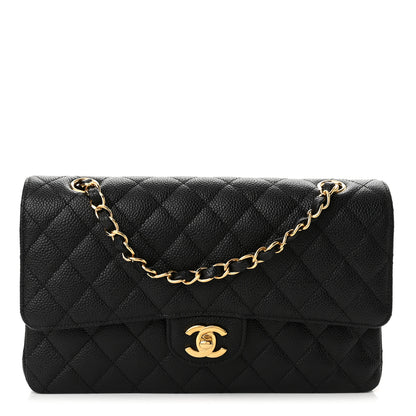 Chanel Caviar Quilted Medium Double Flap Black 1 of 10