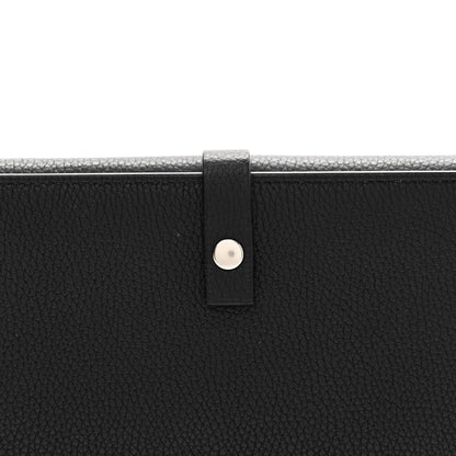 Bottega Veneta Grained Calfskin Flap Wallet Black 8 of 9