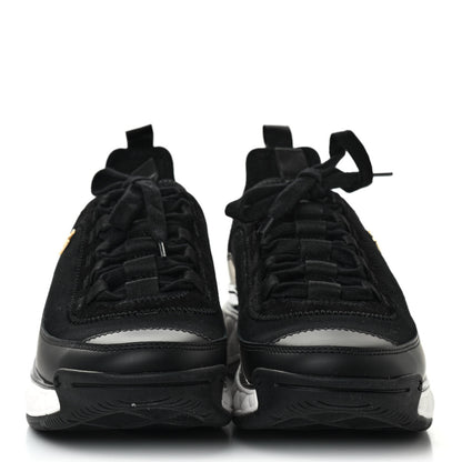 Chanel Velvet Calfskin Mixed Fibers CC Sneakers 39 Black 2 of 7