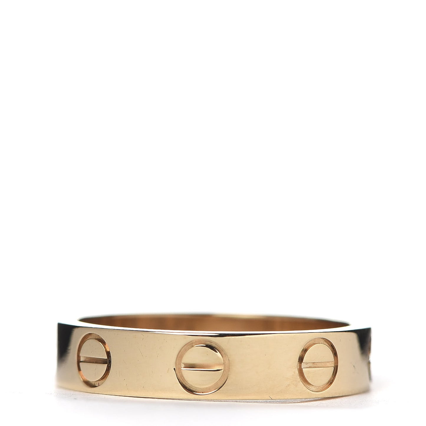 18K Yellow Gold 3.5mm LOVE Wedding Band Ring 47 4