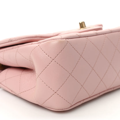Chanel Lambskin Quilted Mini Sweet Camellia Flap Light Pink 8 of 10