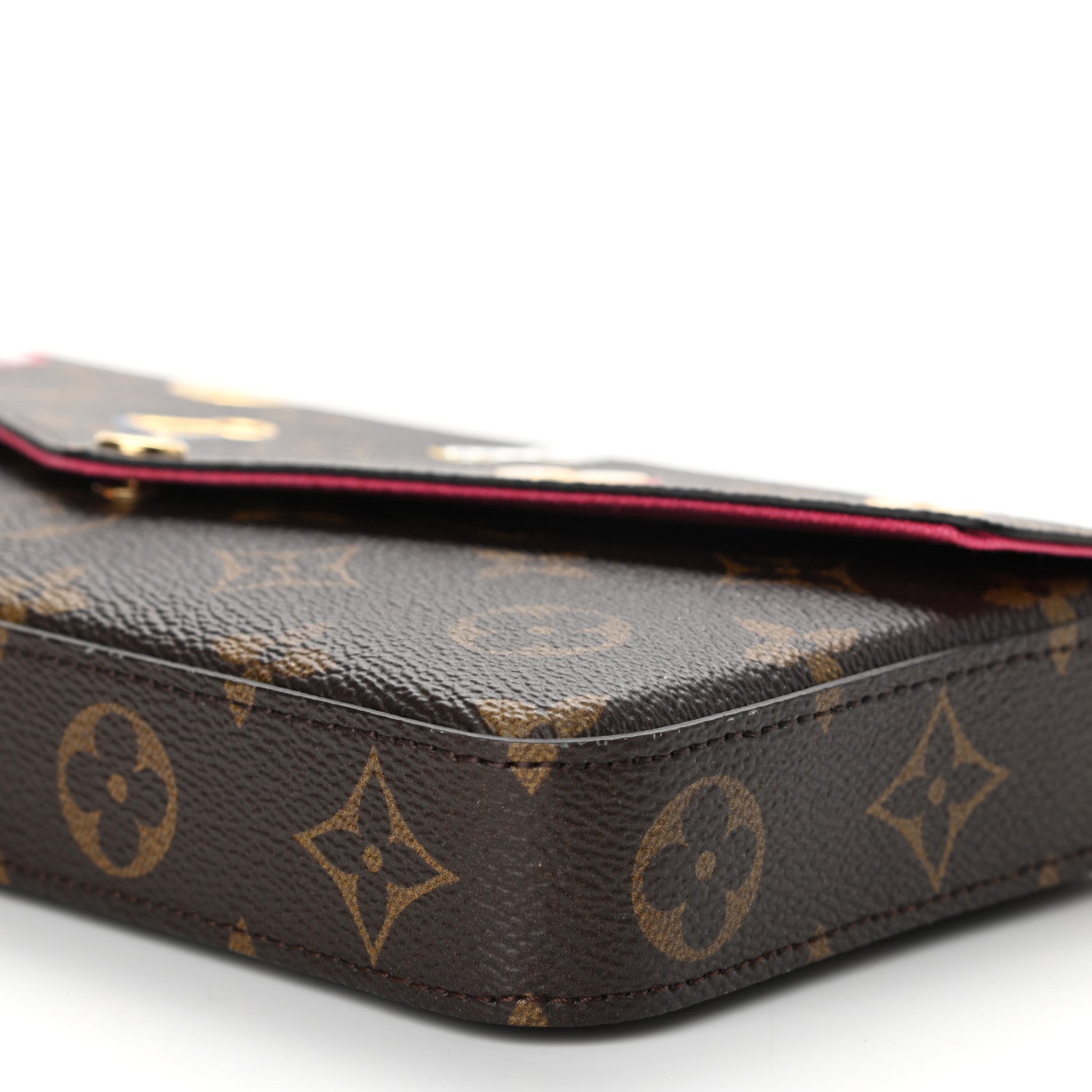 Louis Vuitton Monogram LV Love Lock Pochette Felicie Chain Wallet 9 of 11