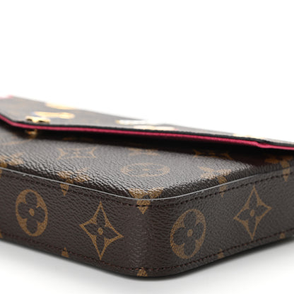 Louis Vuitton Monogram LV Love Lock Pochette Felicie Chain Wallet 9 of 11