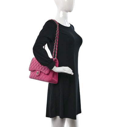 Chanel Iridescent Caviar Quilted Jumbo Double Flap Pink 2 of 16