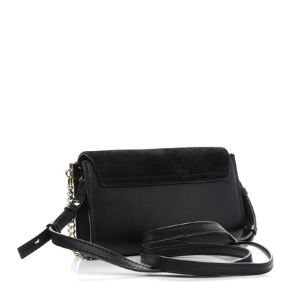 Chloe Suede Calfskin Mini Faye Shoulder Bag Black 3 of 9