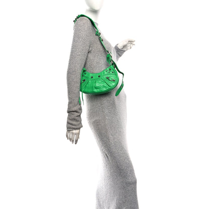 Balenciaga Agneau Arena Le Cagole Shoulder Bag XS Vivid Green 2 of 11